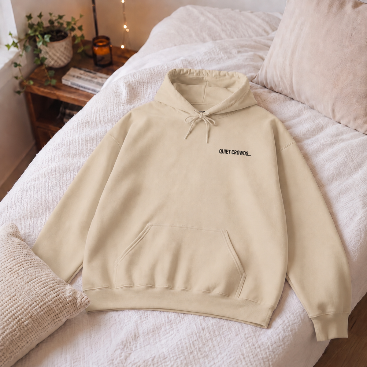 Member of the Quiet Crowds Hoodie — Black Print